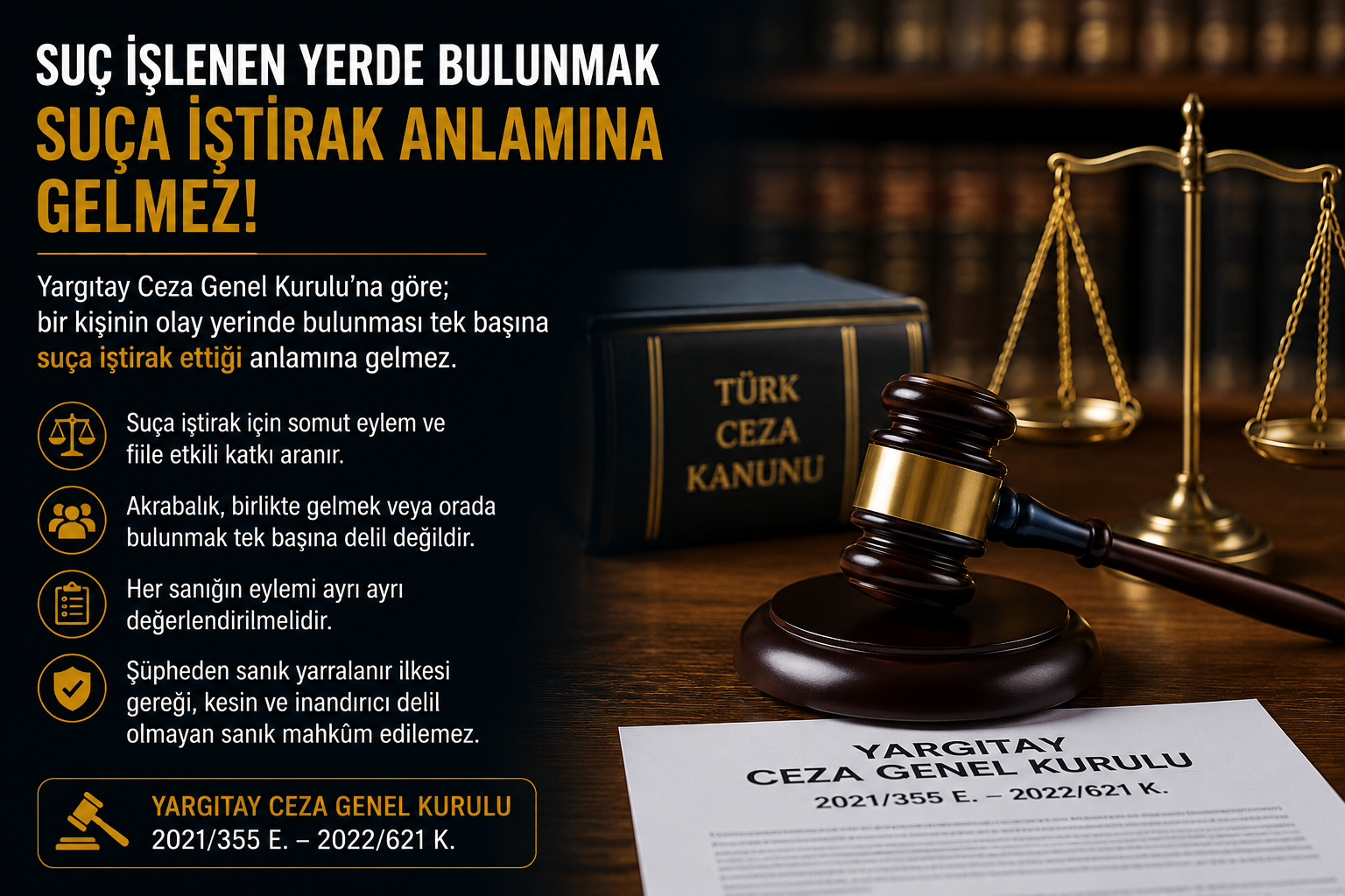 Suç Yerinde Bulunmak, Suça İştirak Anlamına Gelir mi